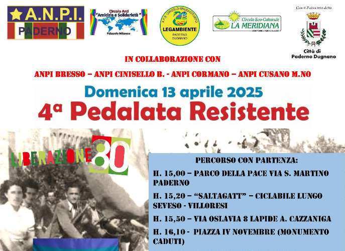 L'iniziativa a cura di A.N.P.I. Paderno Dugnano, Circolo Arci 