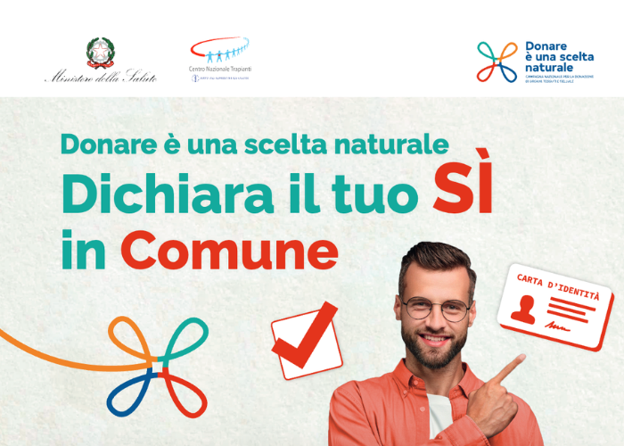 Anche quest'anno il Comune di Paderno Dugnano aderisce alla campagna di sensibilizzazione sulla donazione di organi e tessuti promossa dal Ministero della Salute e dal Centro Nazionale Trapianti.