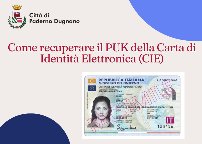 Immagine che raffigura Come recuperare il PUK della Carta di Identità Elettronica (CIE)