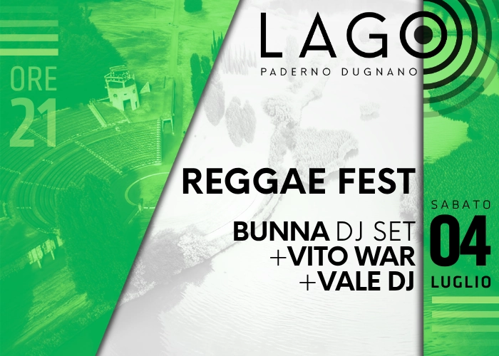 Il Reggae Fest arriva a LAGO tra ritmo in levare, selezioni roots, reggae, reggaeton, dub e dancehall.