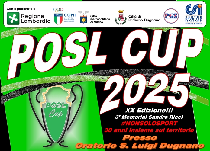 L’iniziativa a cura di POSL Polisportiva Oratorio San Luigi - Associazione Sportiva Dilettantistica.