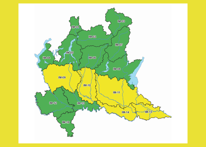 Immagine che raffigura Allerta gialla rischio temporali 