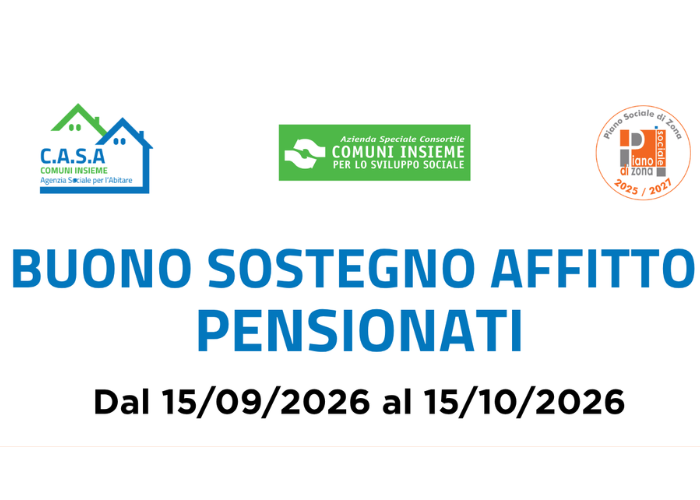 Immagine che raffigura Buono Sostegno Affitto Pensionati 2026