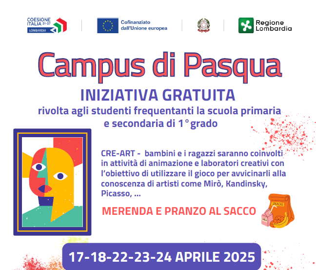 Attività di animazione e laborativi creativi rivolta agli studenti frequentanti la scuola primaria e secondaria di primo grado.