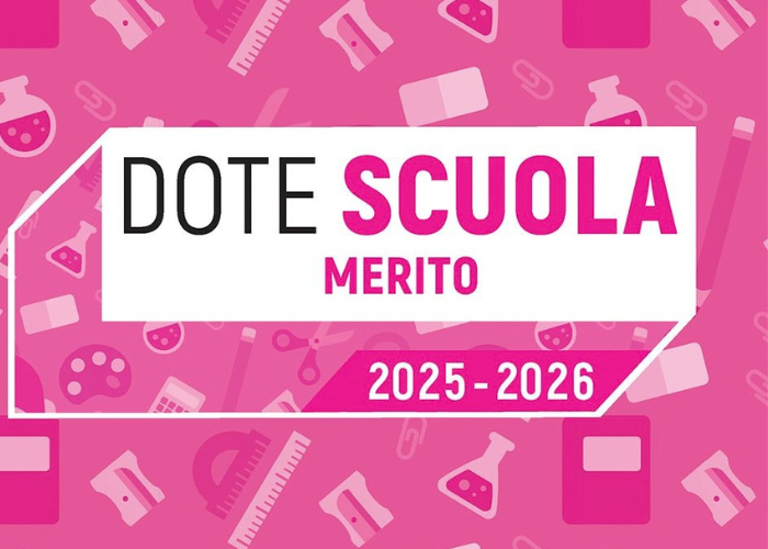Immagine che raffigura Dote Scuola – componente Merito, anno scolastico e formativo 2025/2026