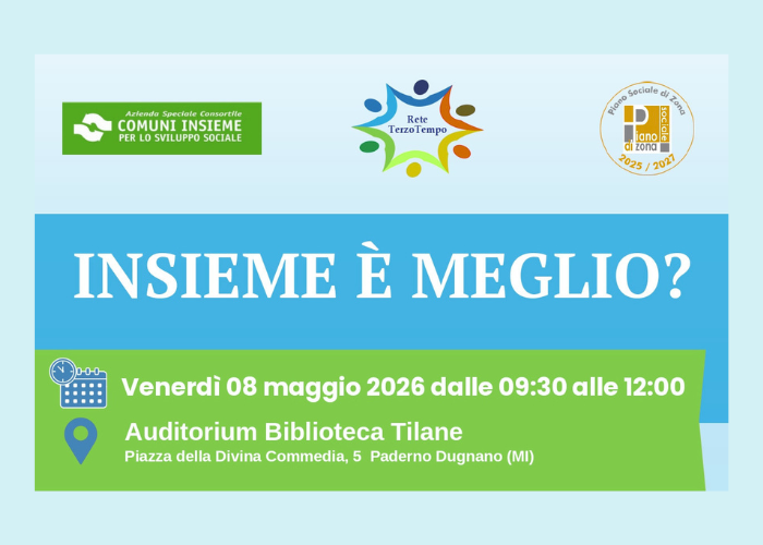 Presentazione del primo Patto di Comunità tra familiari e operatori sociali promosso dalla Rete Terzo Tempo. 