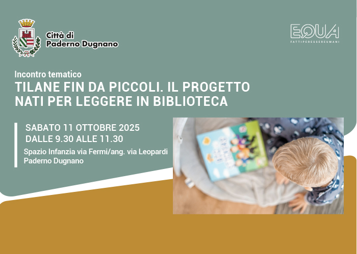 Immagine che raffigura Tilane fin da piccoli. Il progetto nati per leggere in biblioteca